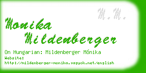 monika mildenberger business card
